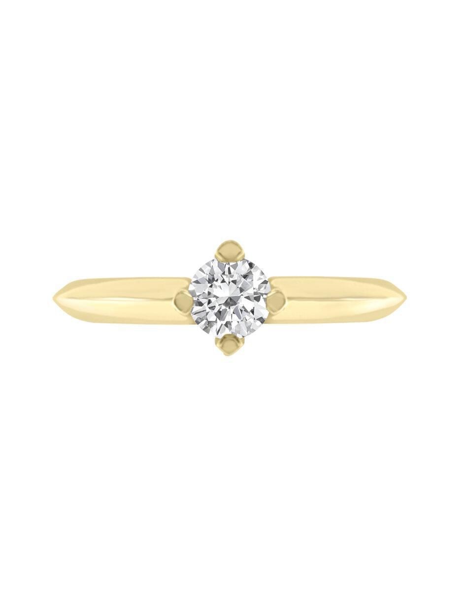 Solitario 14 k Celene diamante Solitario 14 k Celene diamante