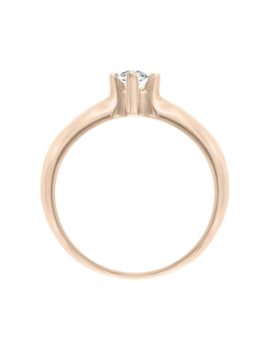 Anillo de compromiso 14 k Celene diamante 4