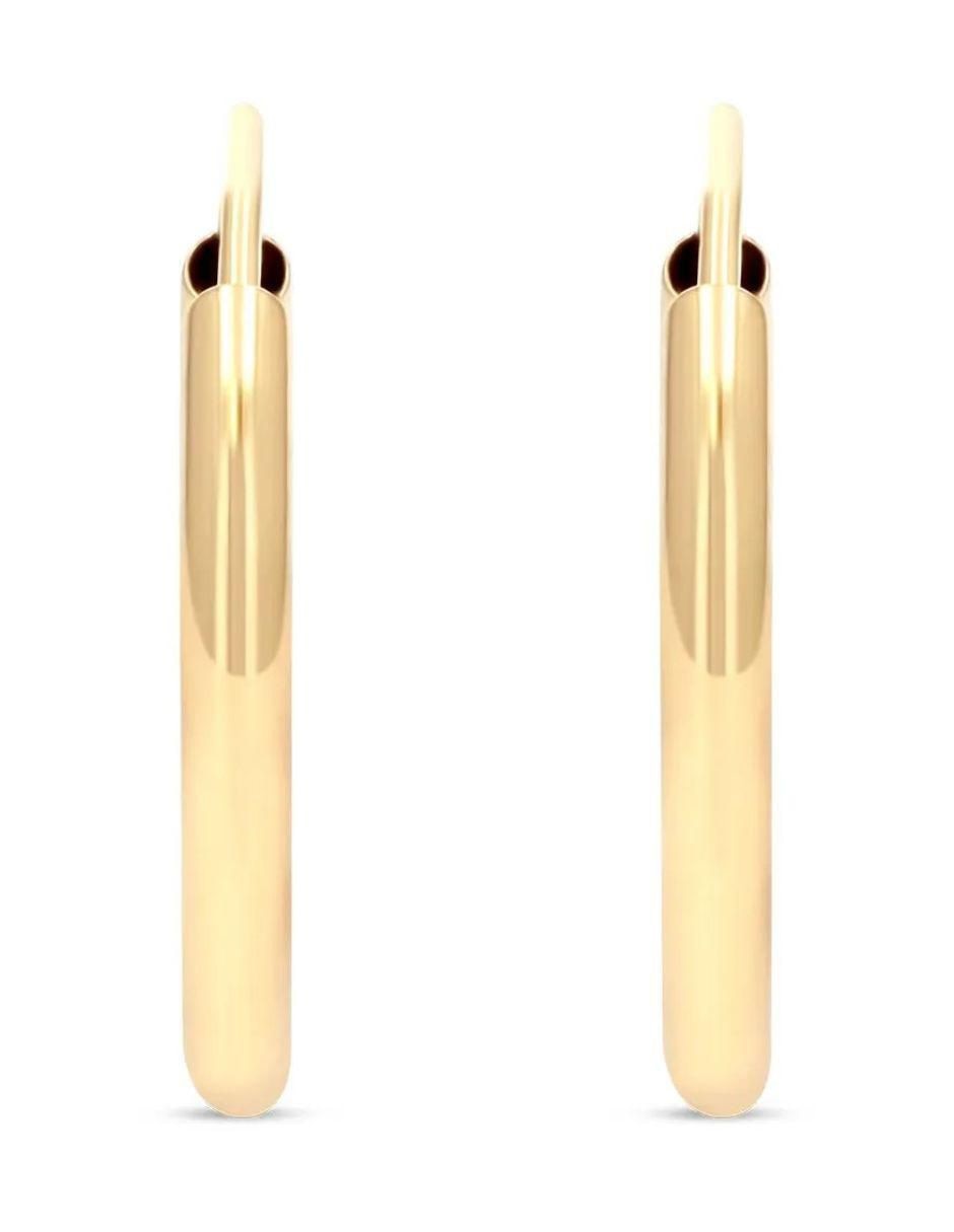 Arracadas joyerías bizzarro de oro amarillo 14 k con acabado brillante
