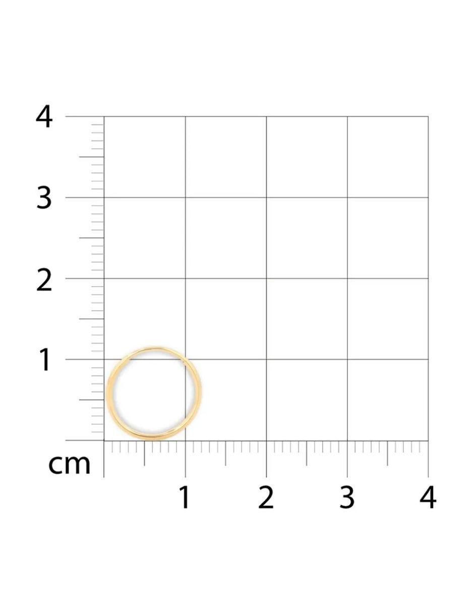 Arracadas de oro amarillo 14 k con acabado brillante 2