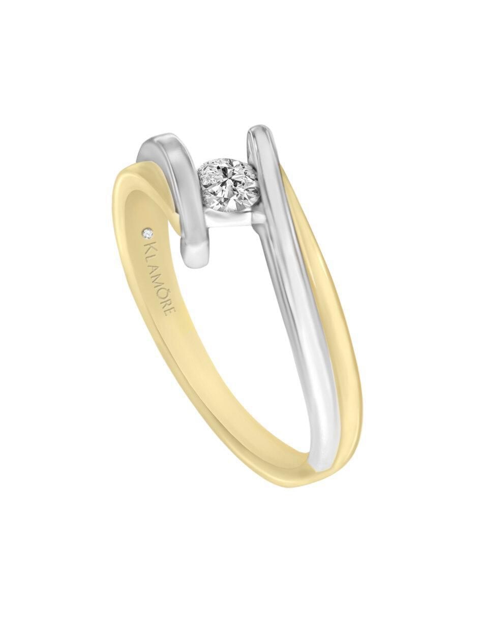 Anillo de compromiso 14 k Lavinia diamante 3