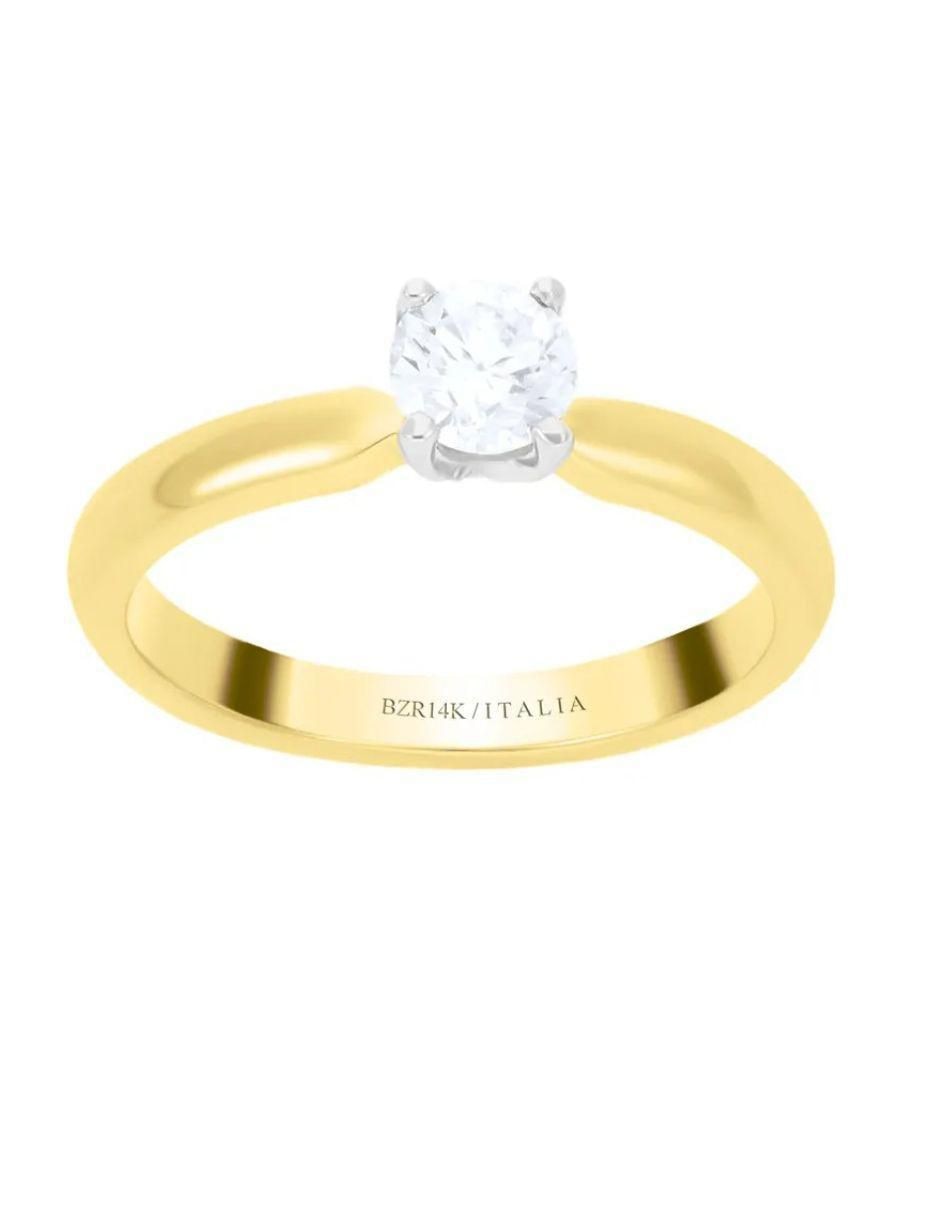 Solitario de oro 14 k diamante Solitario de oro 14 k diamante
