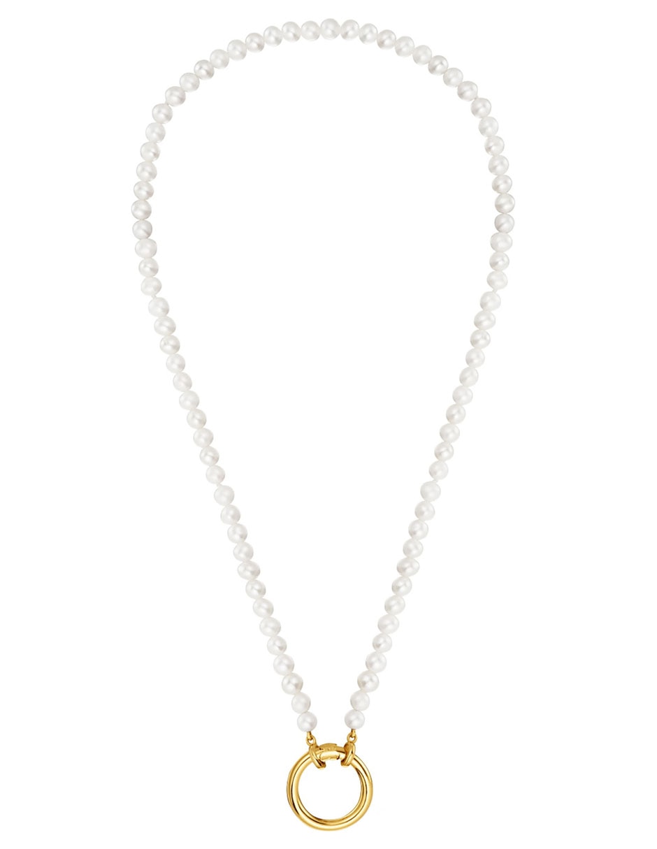 Collar circular Hold de plata con acabado baño de oro P 925 2