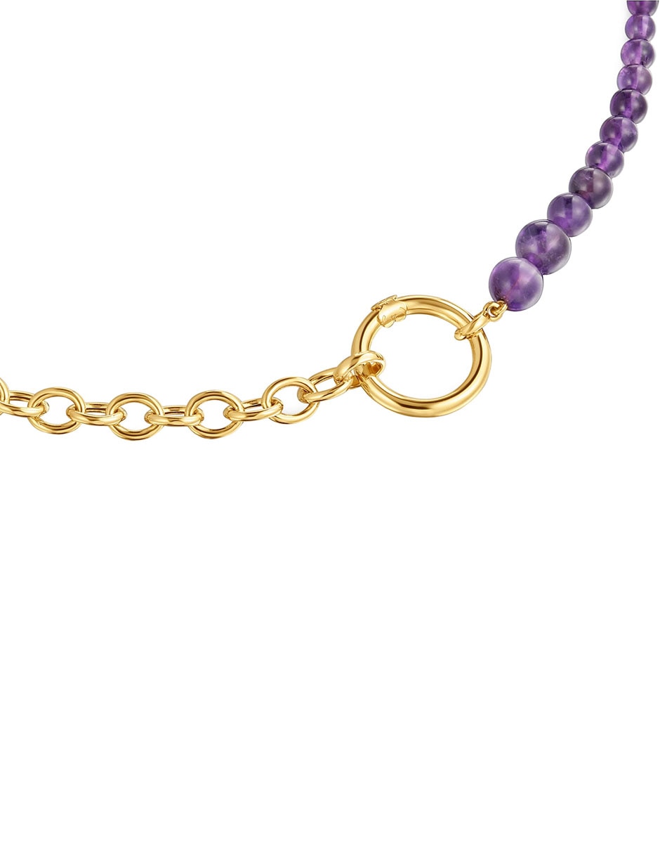 Collar circular Hold de plata con acabado baño de oro P 925 2