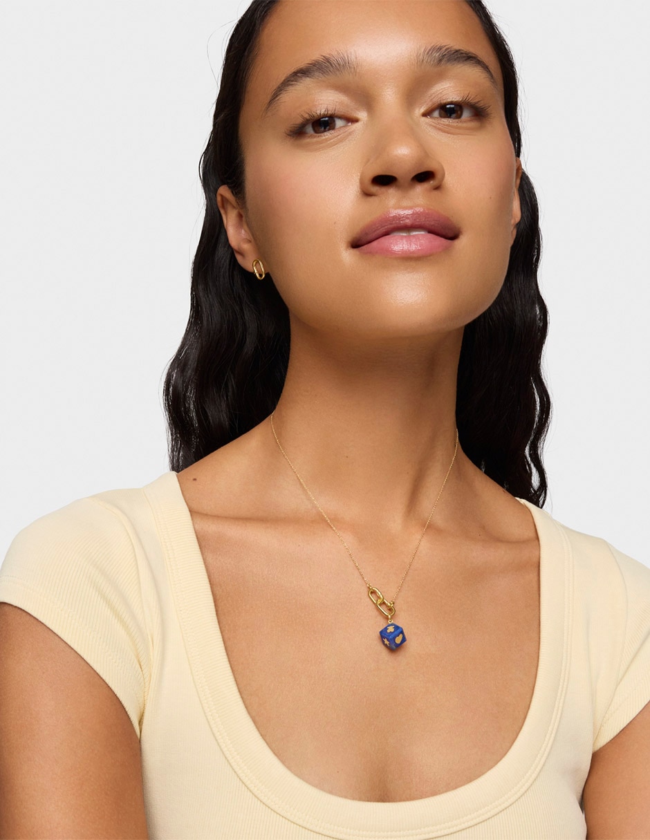 Dije de cubo cube de oro amarillo 14 K