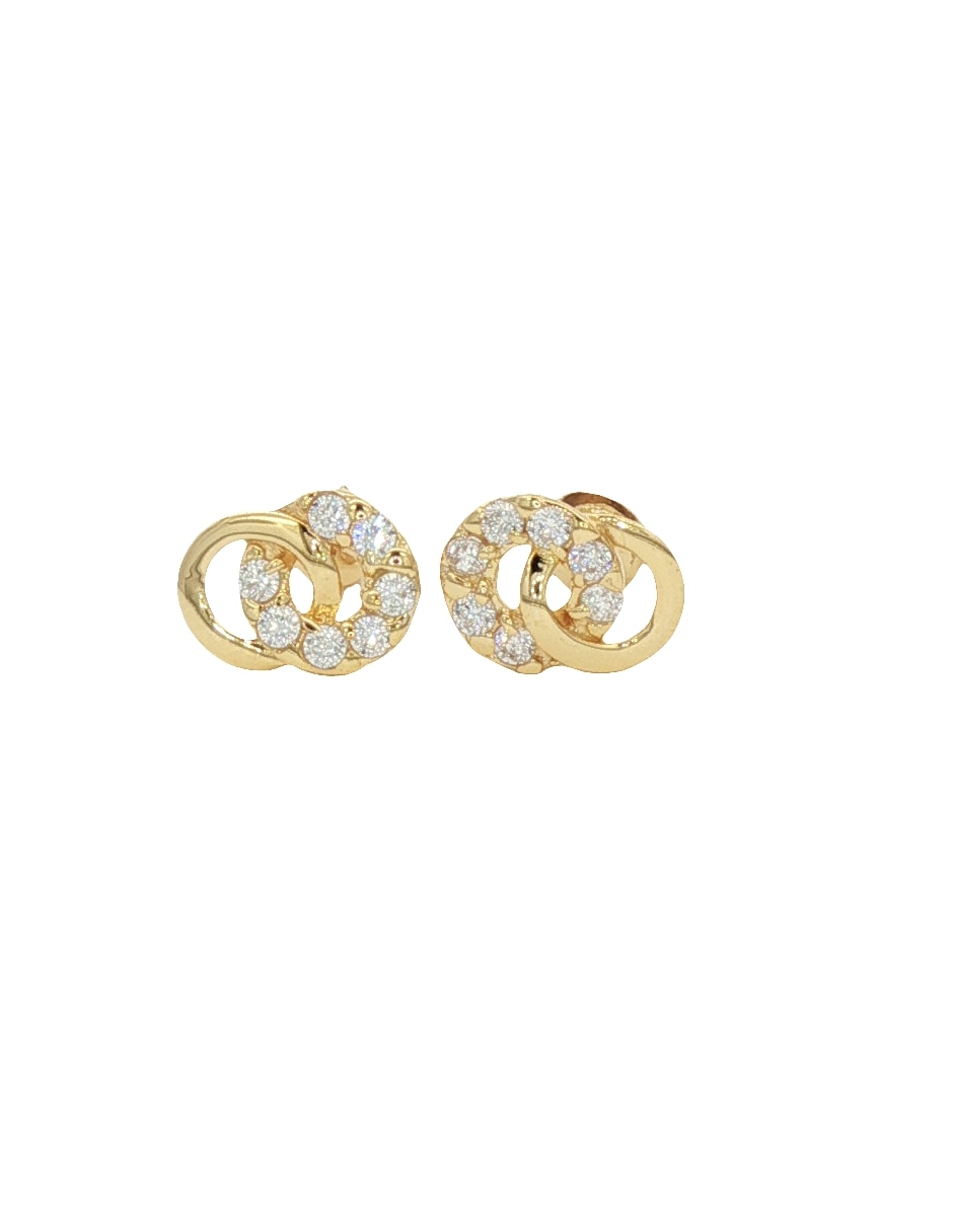Aretes de aro de oro amarillo 14 K con acabado pulido Aretes de aro de oro amarillo 14 K con acabado pulido