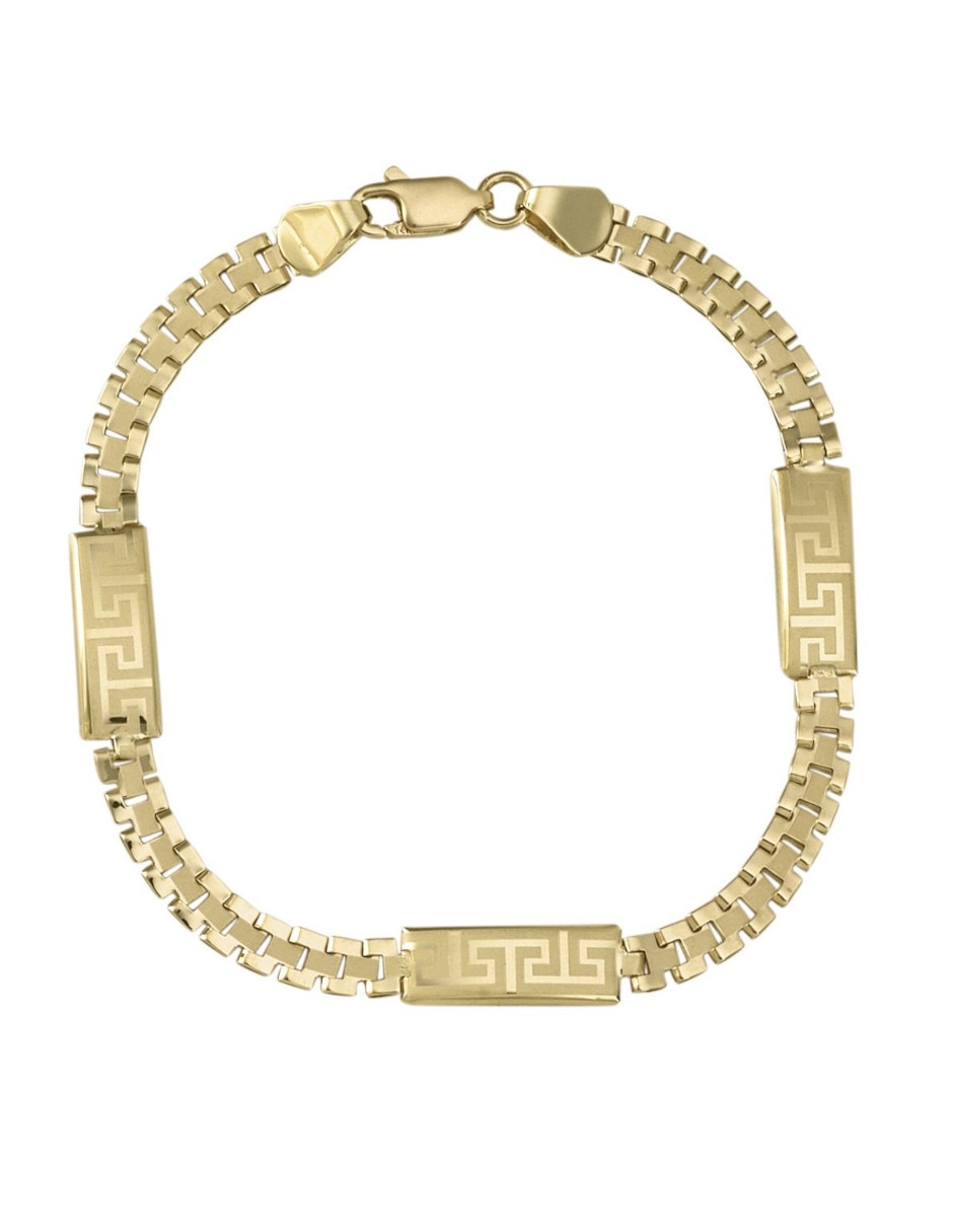 Pulsera de oro amarillo 14 K acabado pulido