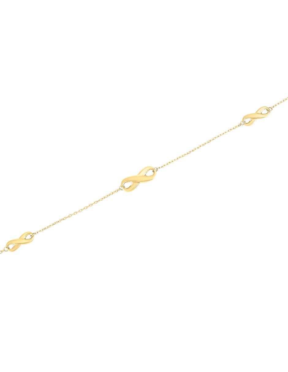 Pulsera de oro amarillo 14 K acabado pulido 2