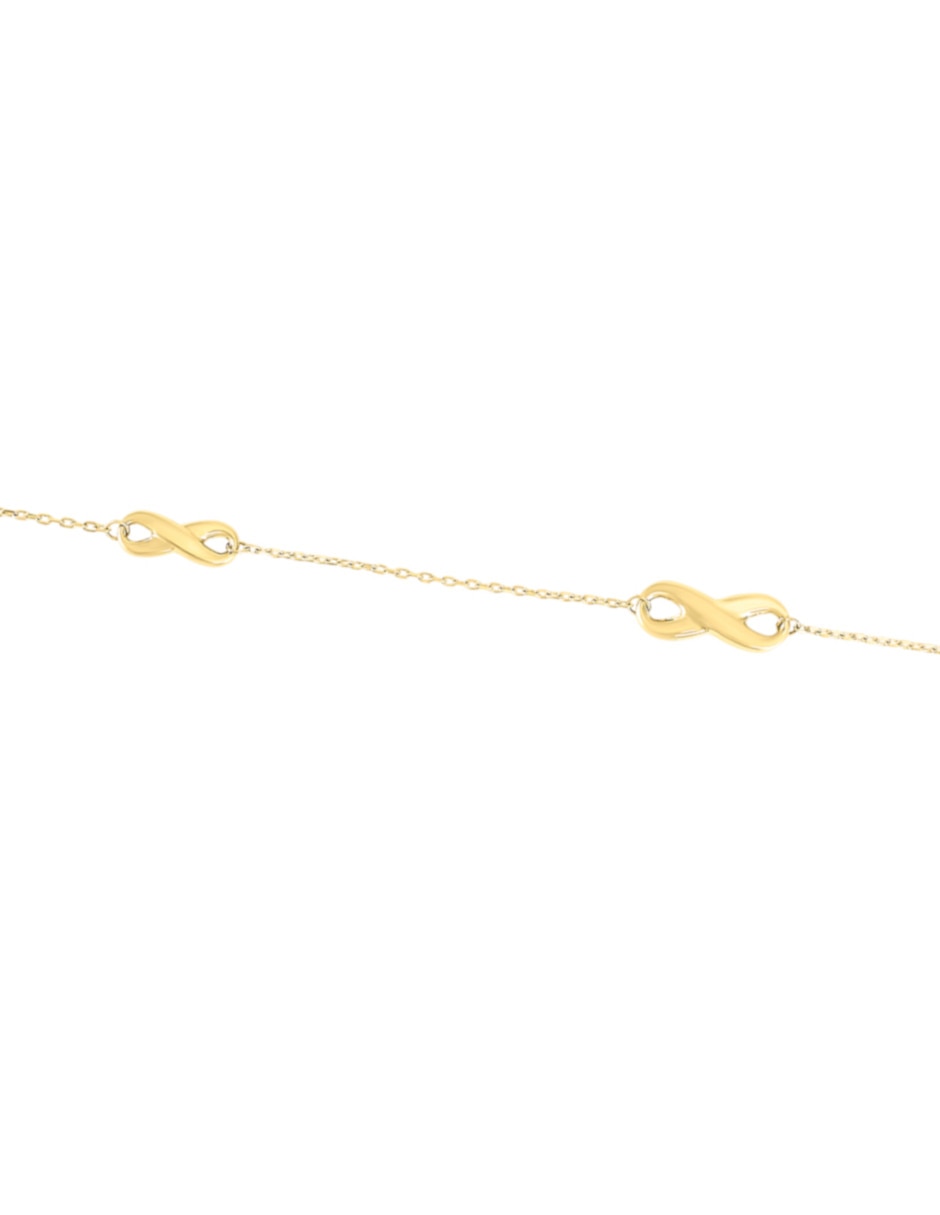 Pulsera de oro amarillo 14 K acabado pulido 3