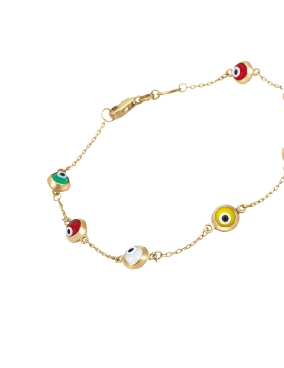 Pulsera de oro amarillo 14 K acabado pulido 2