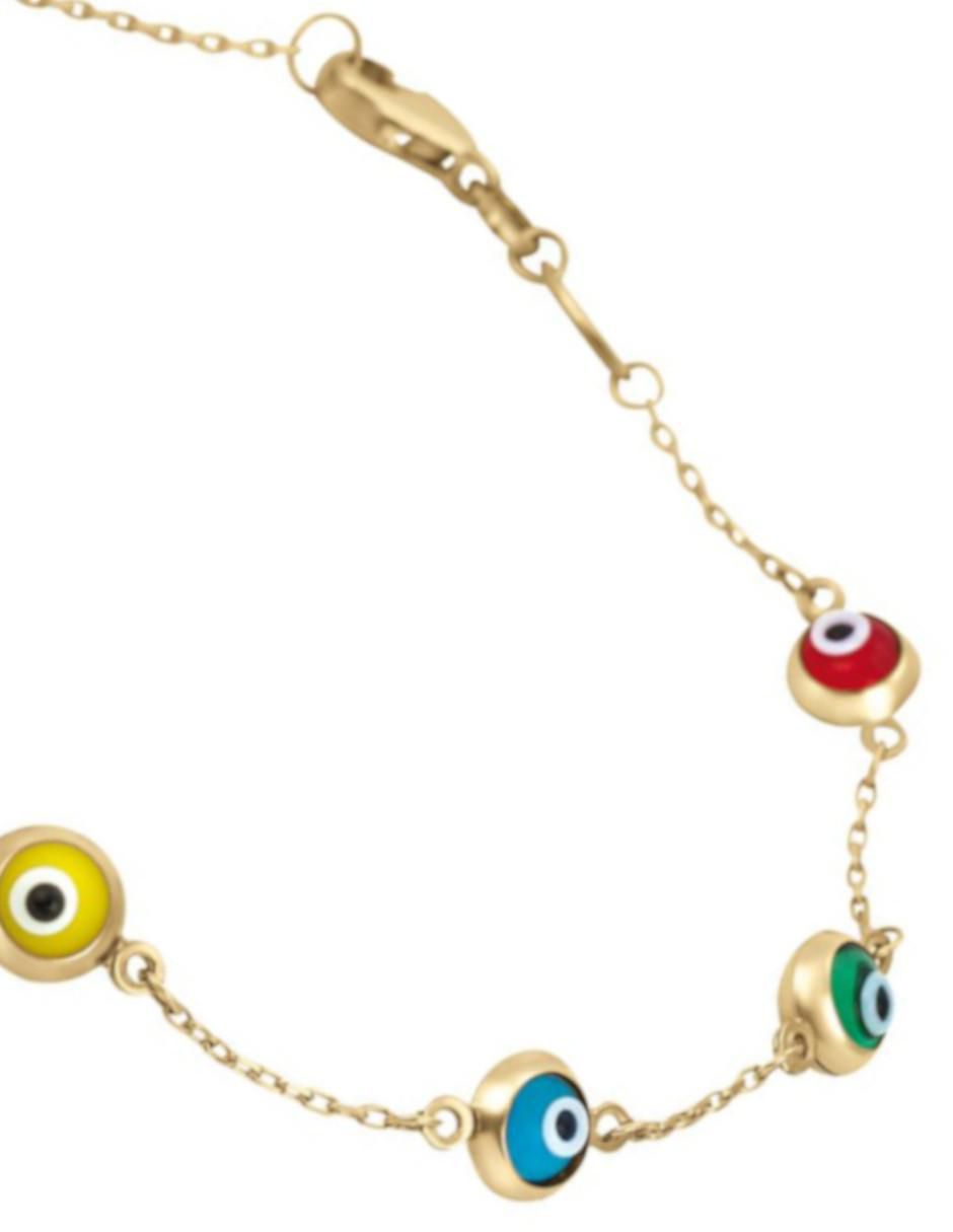 Pulsera de oro amarillo 14 K acabado pulido 3