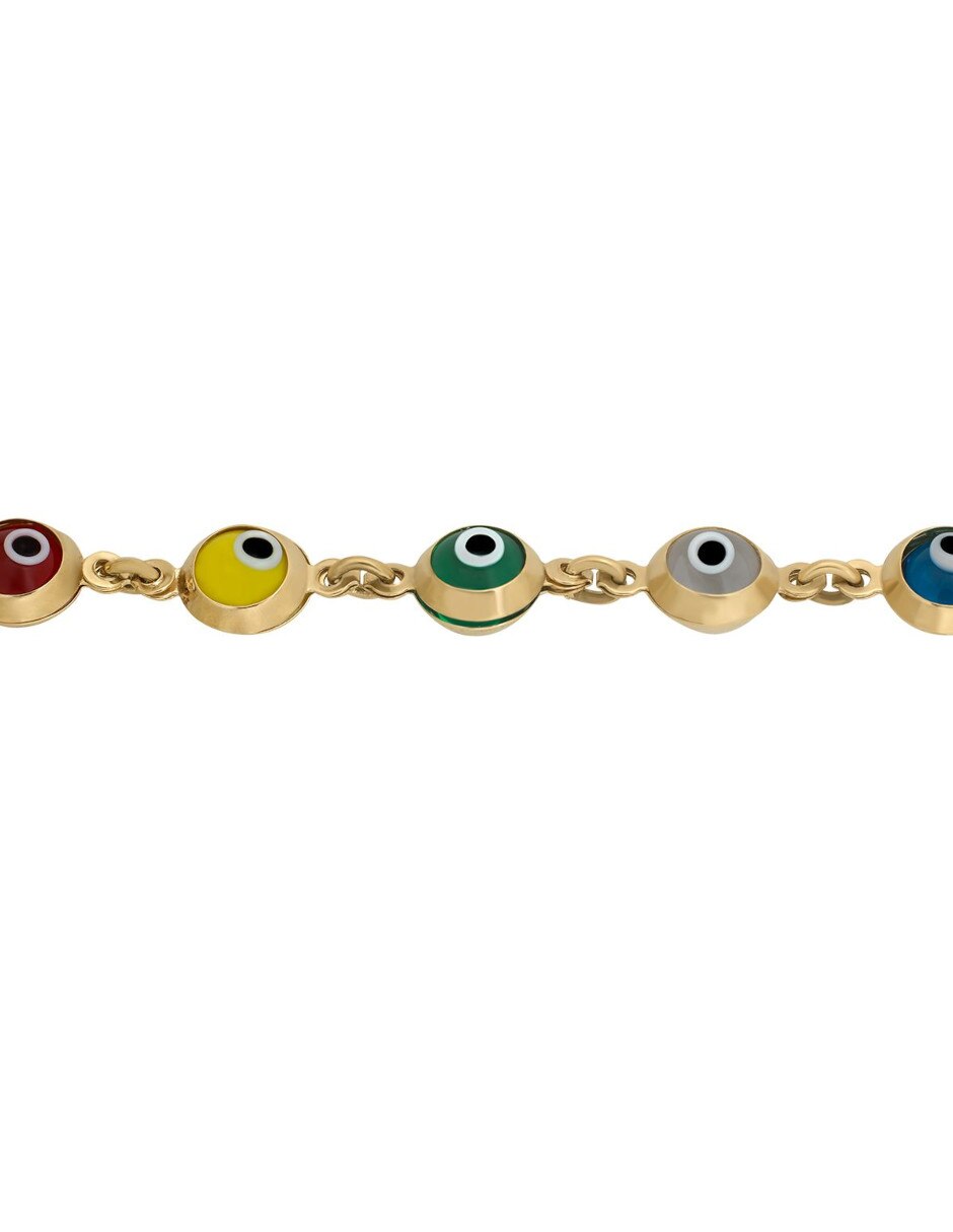 Pulsera de oro amarillo 14 K acabado pulido 2