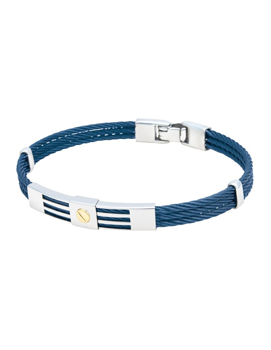Brazalete acabado baño de oro 14 K