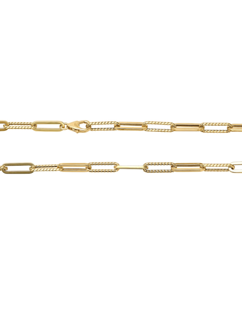 Pulsera de oro amarillo 14 K acabado pulido 2