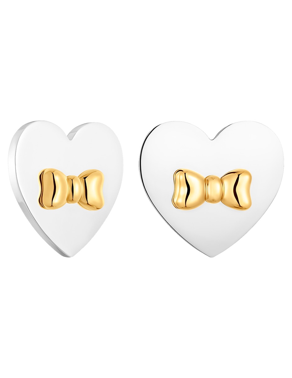 Broqueles de corazón de plata P 925 con acabado brillante Broqueles de corazón de plata P 925 con acabado brillante