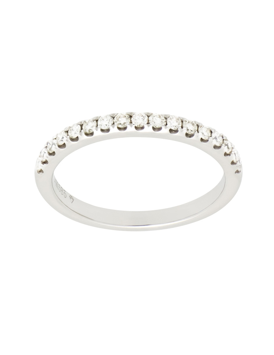 Anillo Valoro Classy 14 k de oro blanco diamante brillante