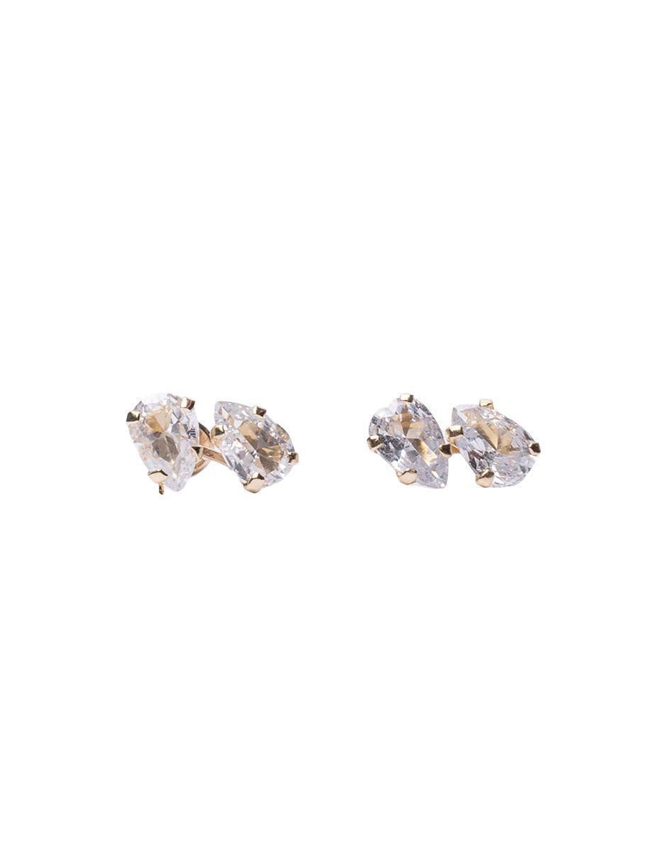 Broqueles de gota de oro 14 K con acabado brillante Broqueles de gota de oro 14 K con acabado brillante