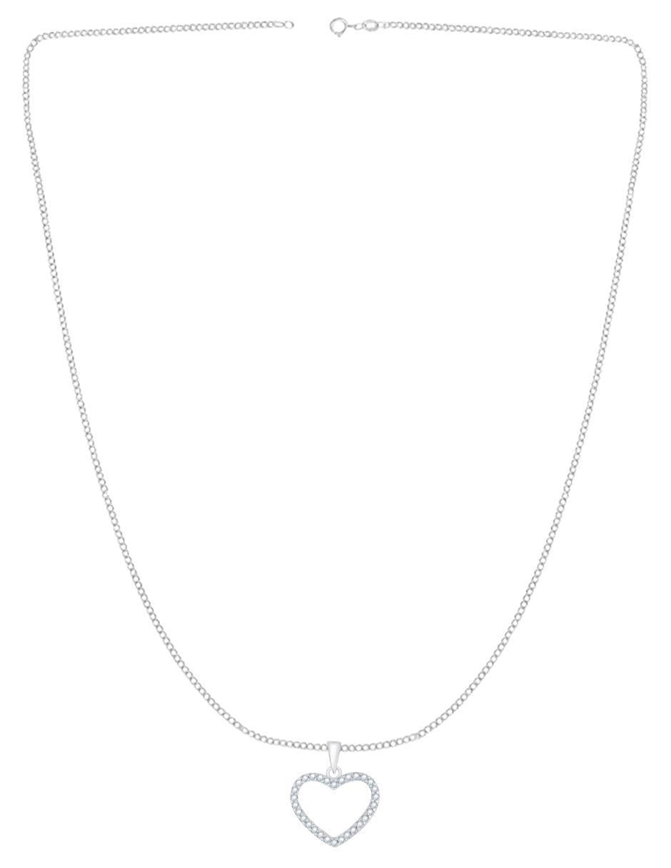 Collar de corazón de plata P 925 Collar de corazón de plata P 925