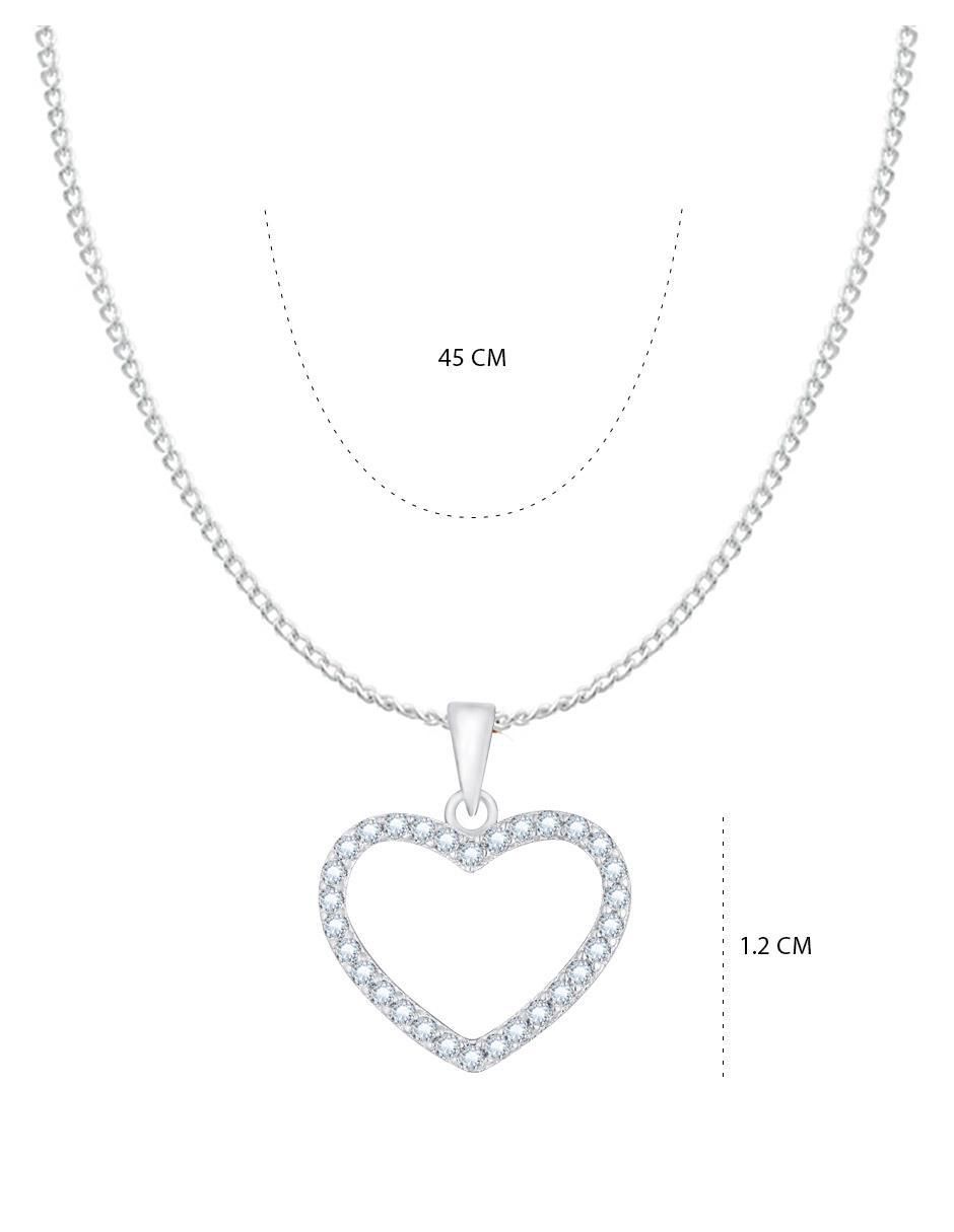 Collar corazón de plata P 925 5