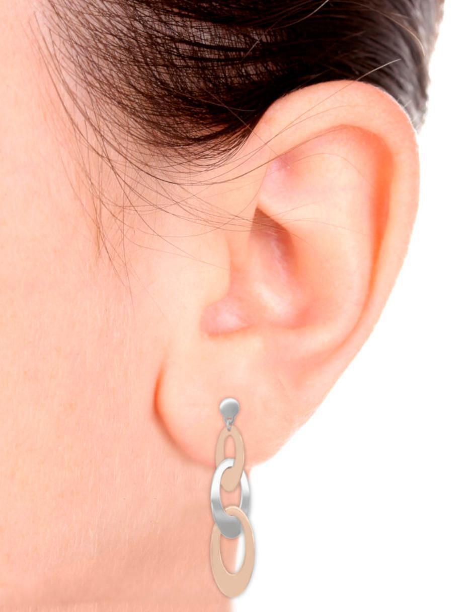Aretes de oro 14 K con acabado brillante 2