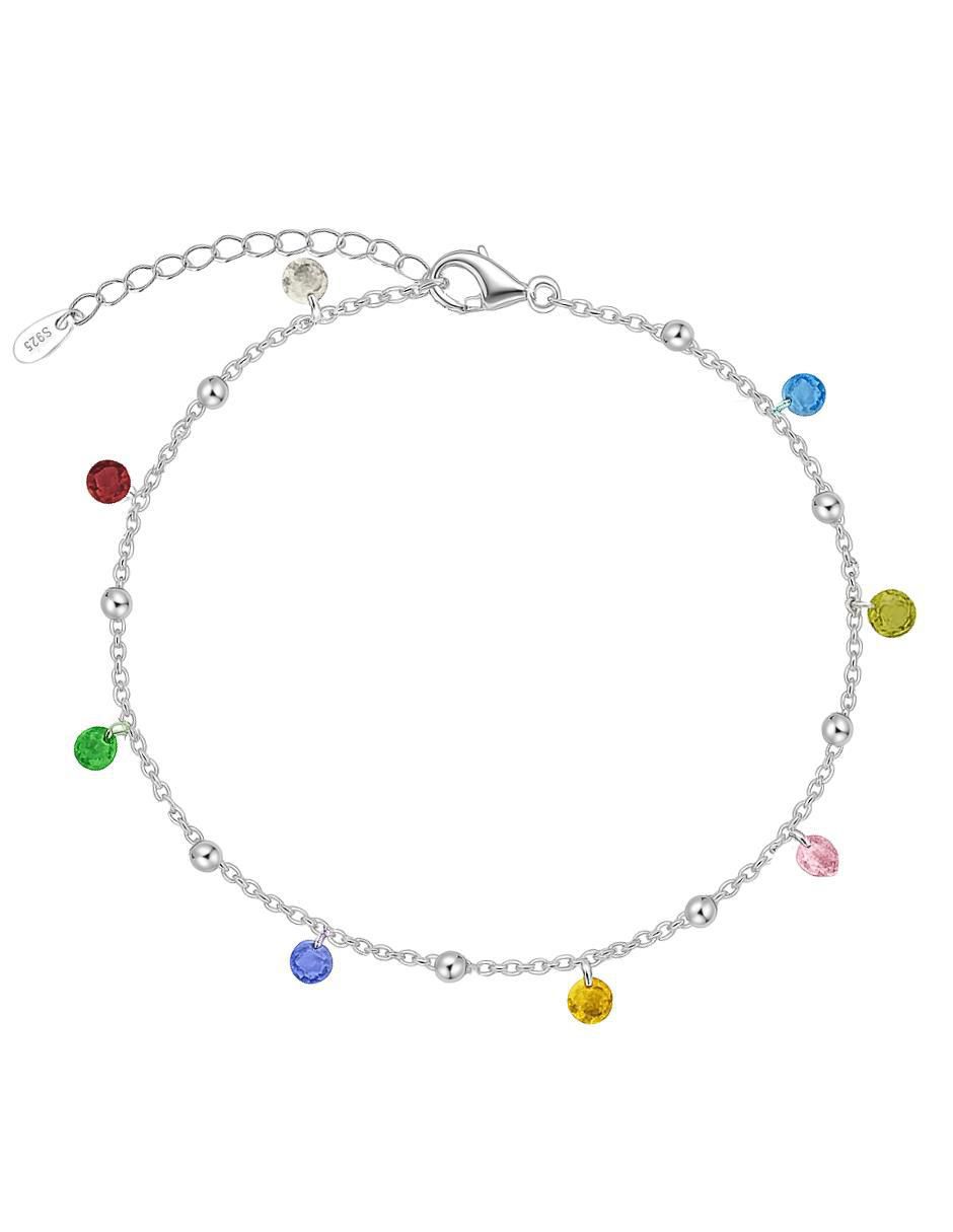 Tobillera de plata 21+5 cm