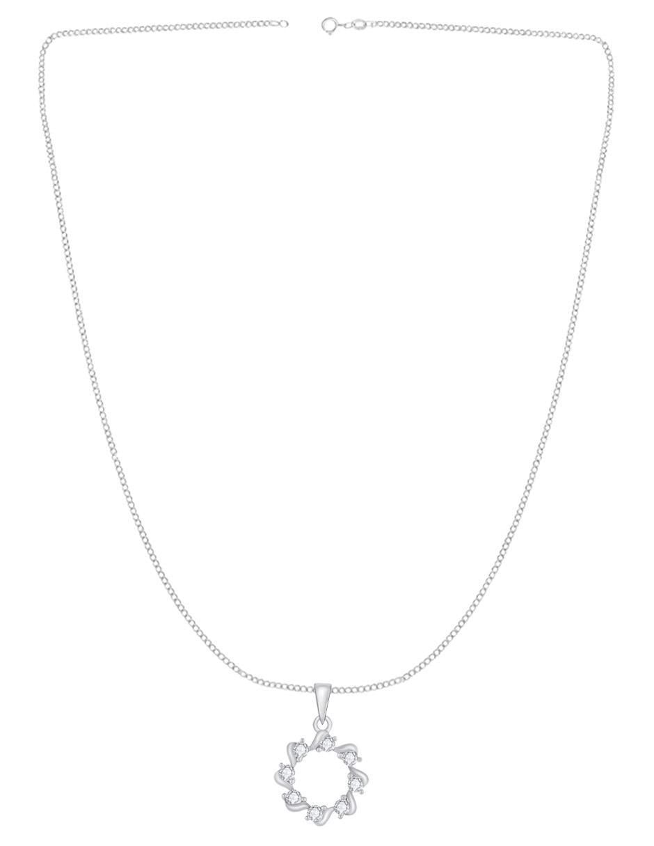 Collar circular de plata P 925