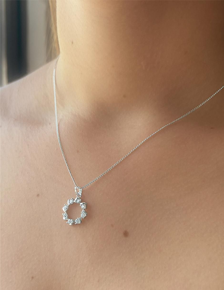 Collar circular de plata P 925 4