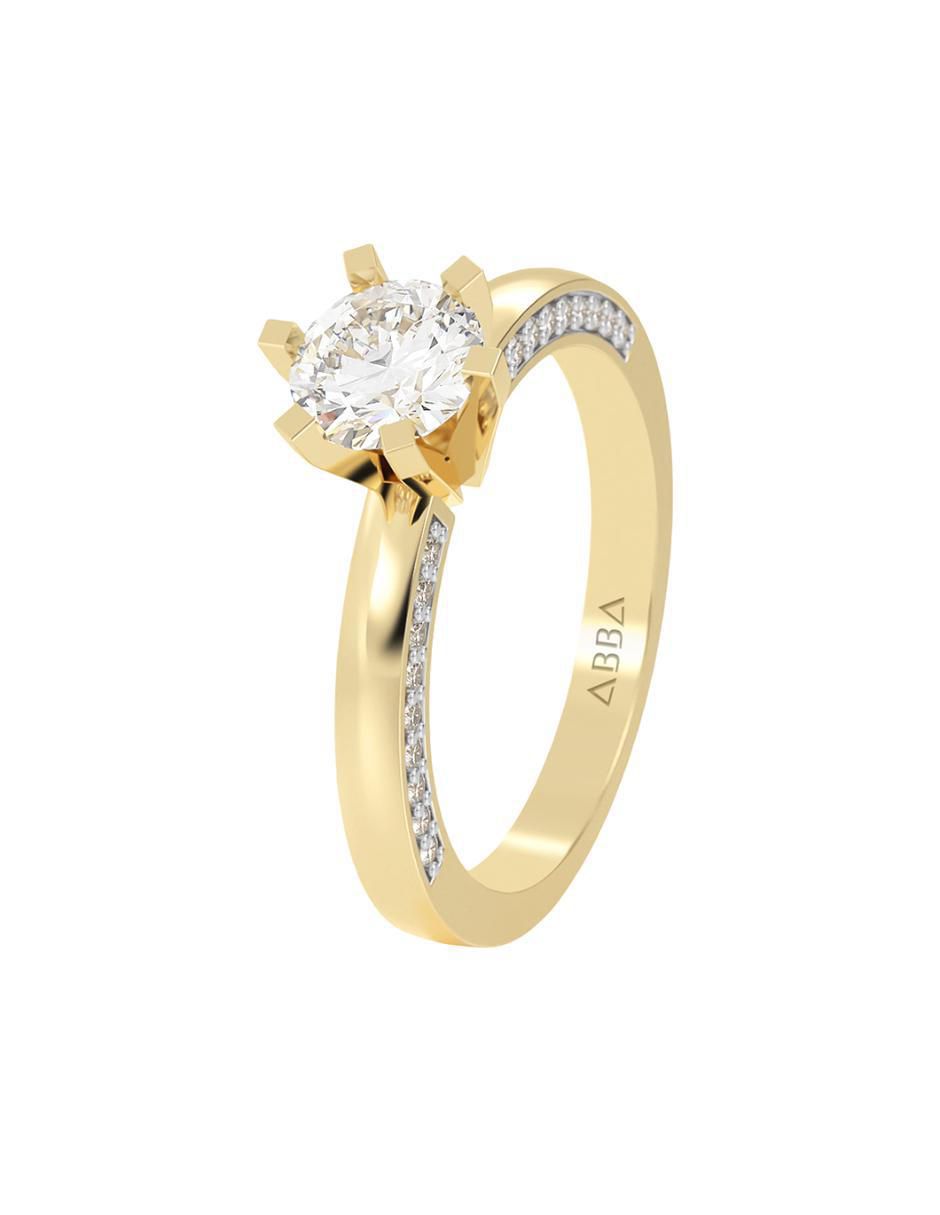 Anillo de compromiso 10 k 6