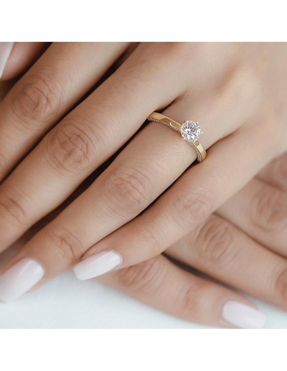 Anillo de compromiso 14 k 4