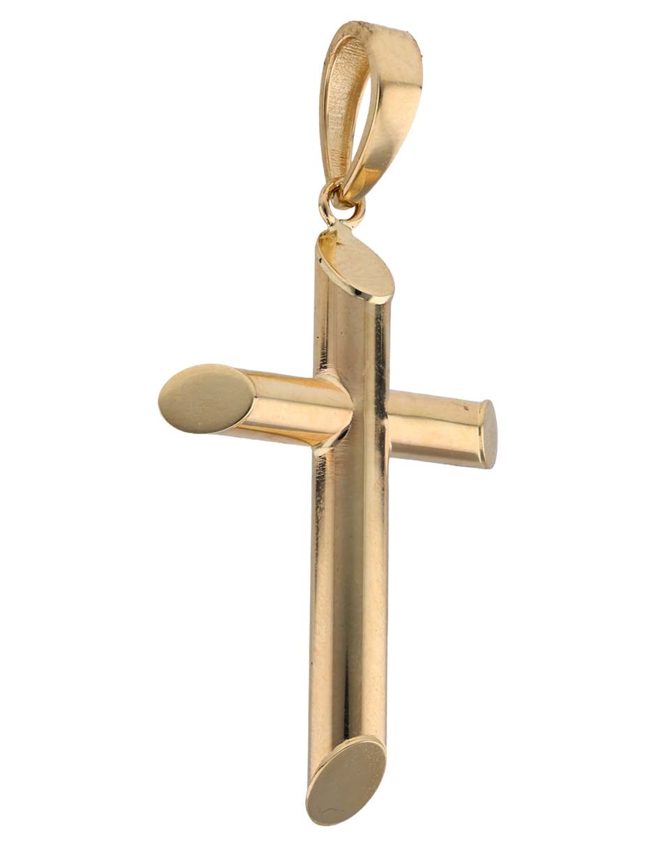 Dije de cruz Fonelli de oro amarillo 14 K