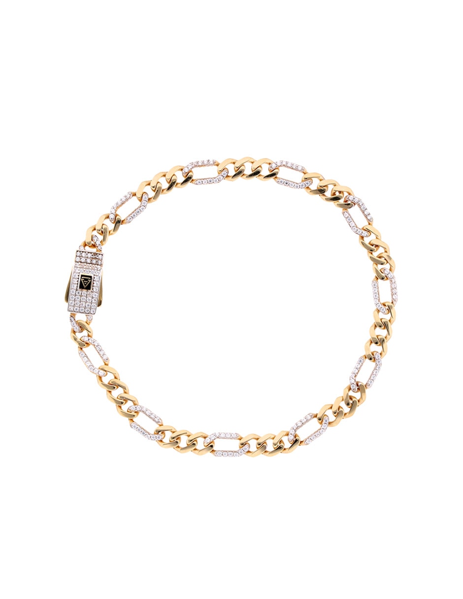 Pulsera Fonelli de oro amarillo con circonita 14 k con acabado brillante