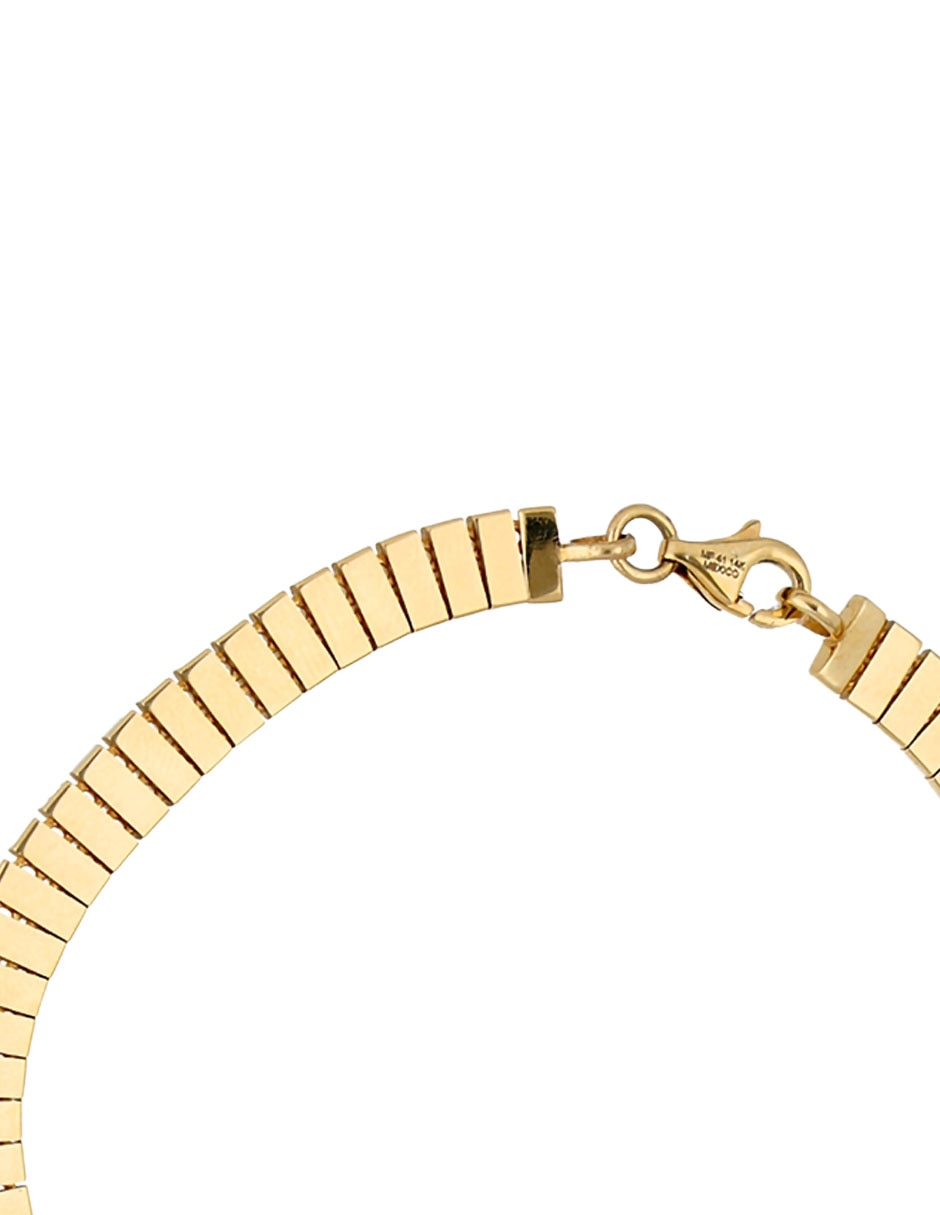 Pulsera Fonelli de oro amarillo 14 k con acabado pulido