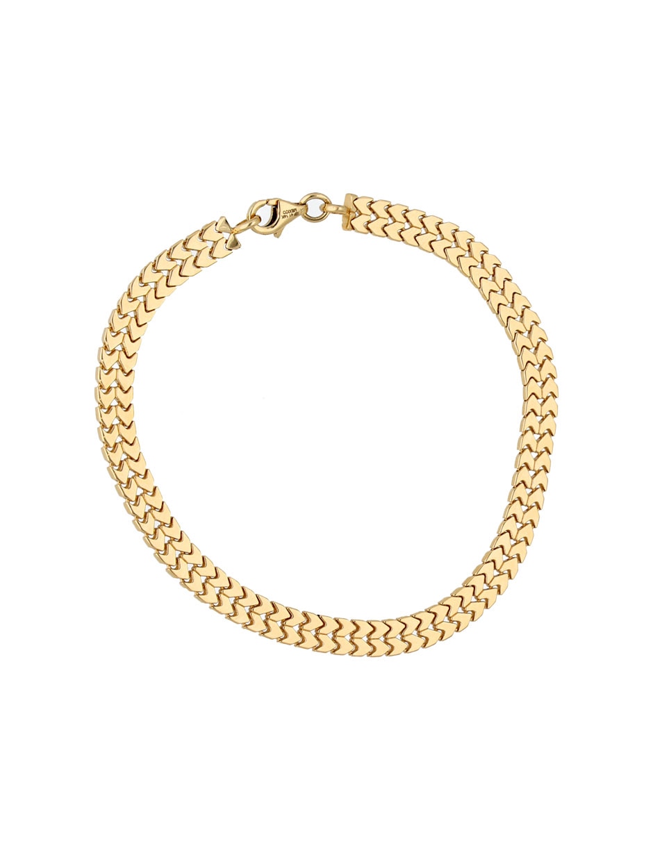 Pulsera Fonelli de oro amarillo 14 k con acabado pulido
