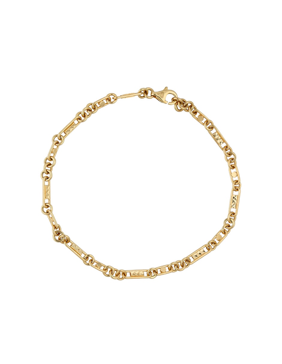 Pulsera Fonelli de oro amarillo 14 k con acabado brillante