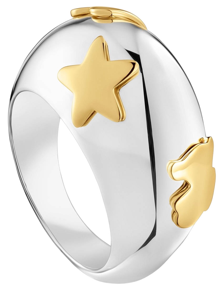 Anillo Warm de plata P 925 con acabado baño de oro 2