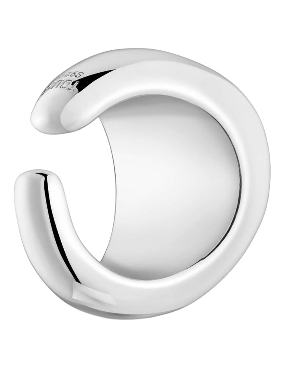 Aretes redondos de plata P 925 con acabado brillante 3