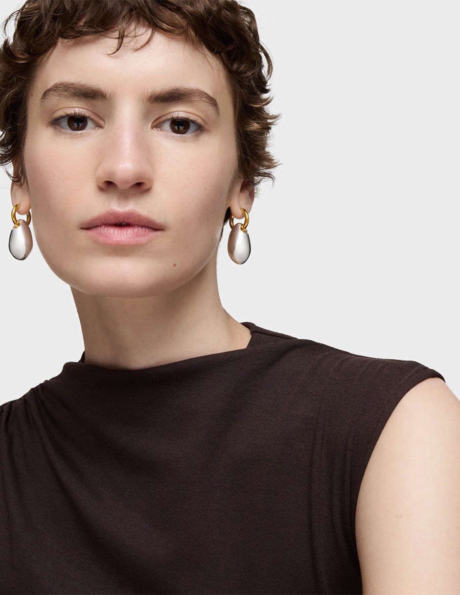Aretes de aro de plata P 925 4