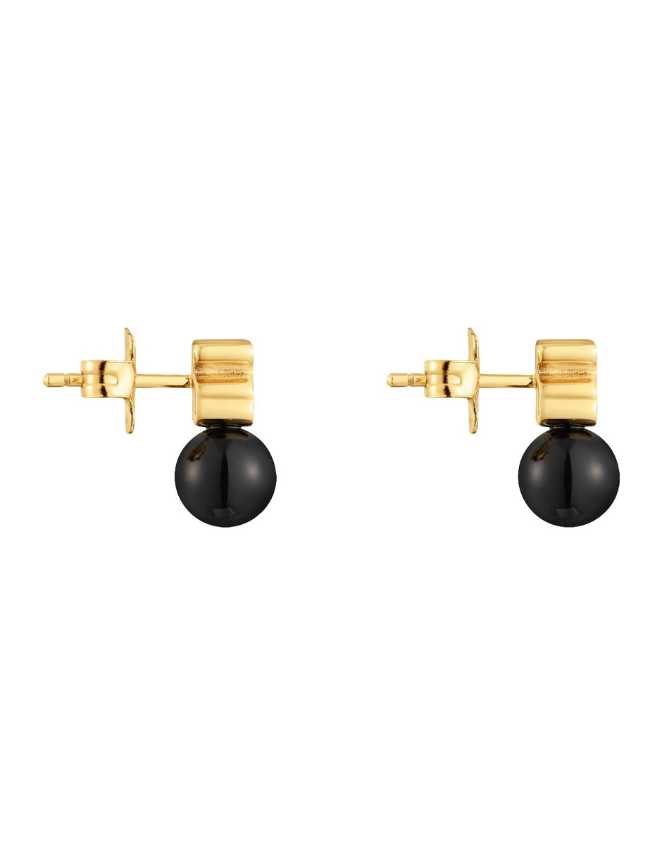 Aretes de oso de plata P 925 ónix 2