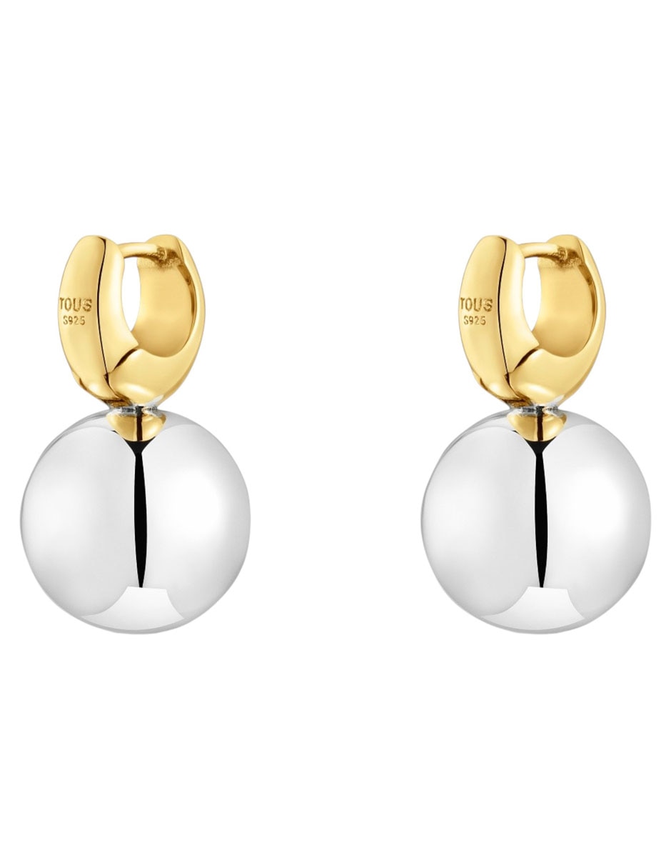 Aretes de aro de plata P 925 con acabado brillante 3