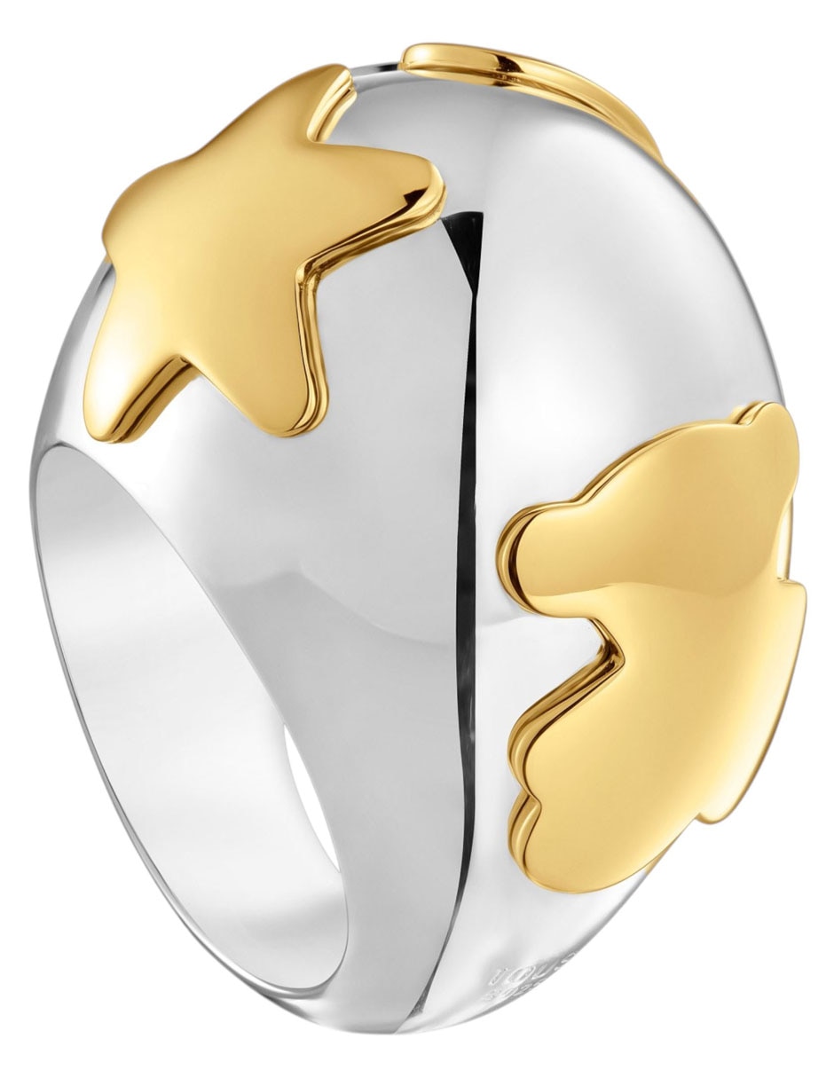 Anillo Warm de plata P 925 con acabado baño de oro 5