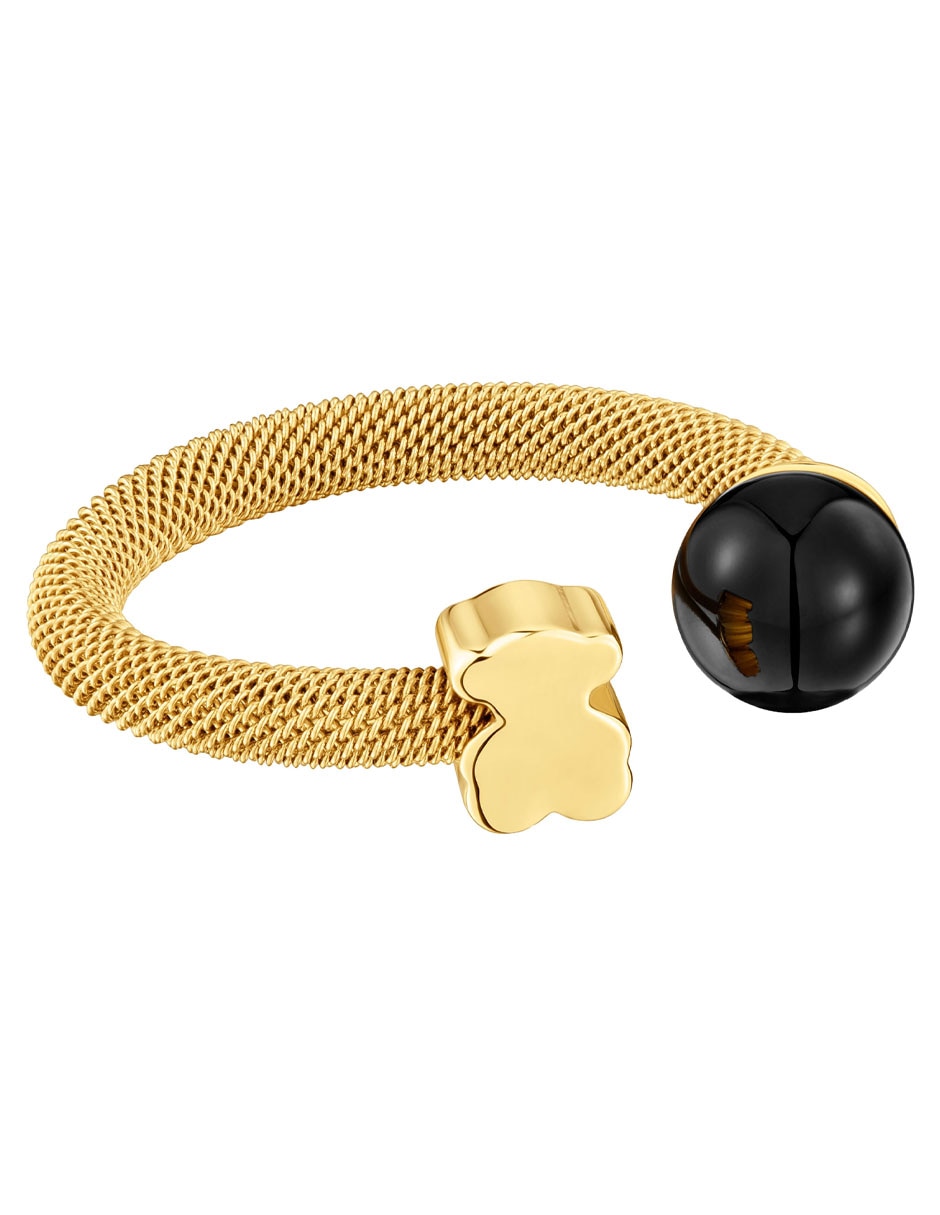 Anillo de oso Icon Mesh ónix brillante