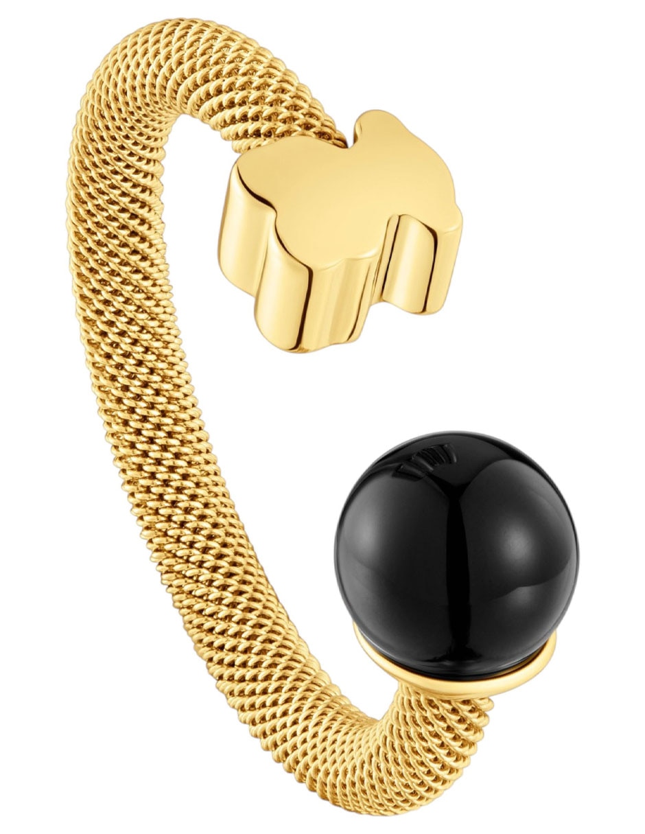 Anillo de oso Icon Mesh ónix brillante 5