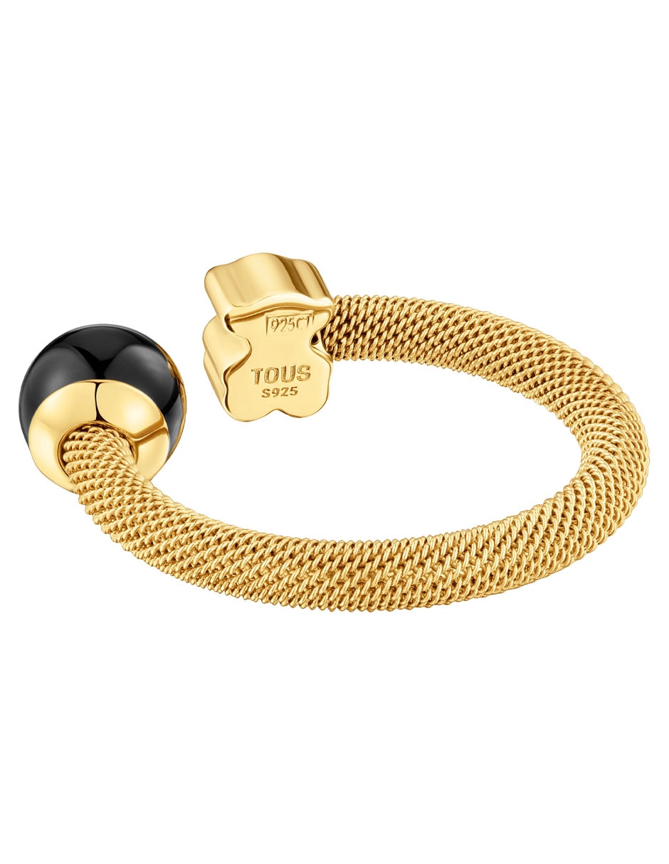 Anillo de oso Icon Mesh ónix brillante 4