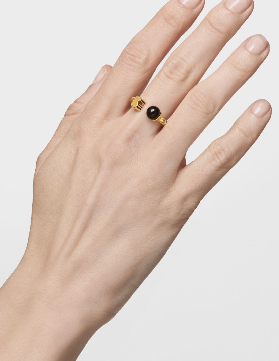 Anillo de oso Icon Mesh ónix brillante 6
