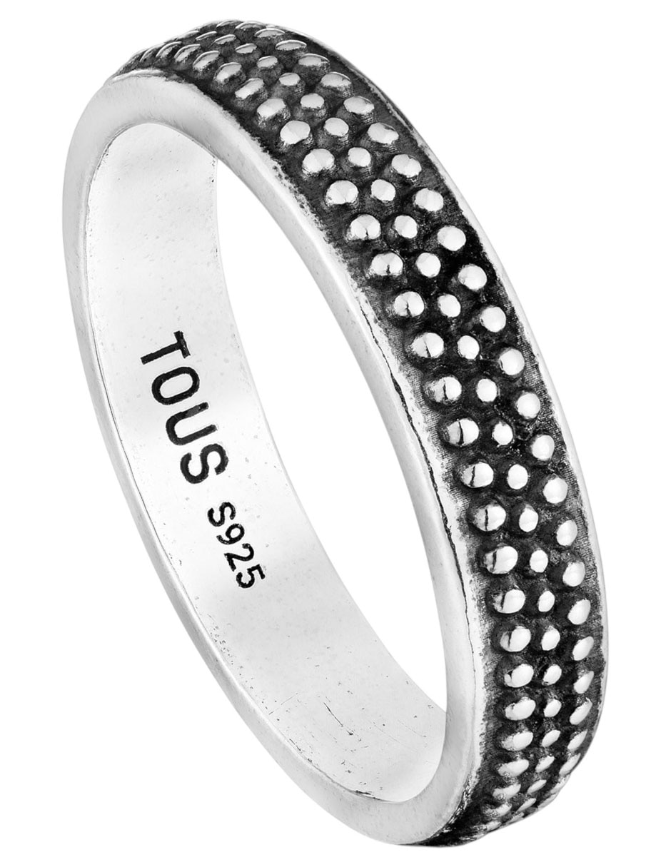 Anillo circular Man P 925 de plata brillante 5