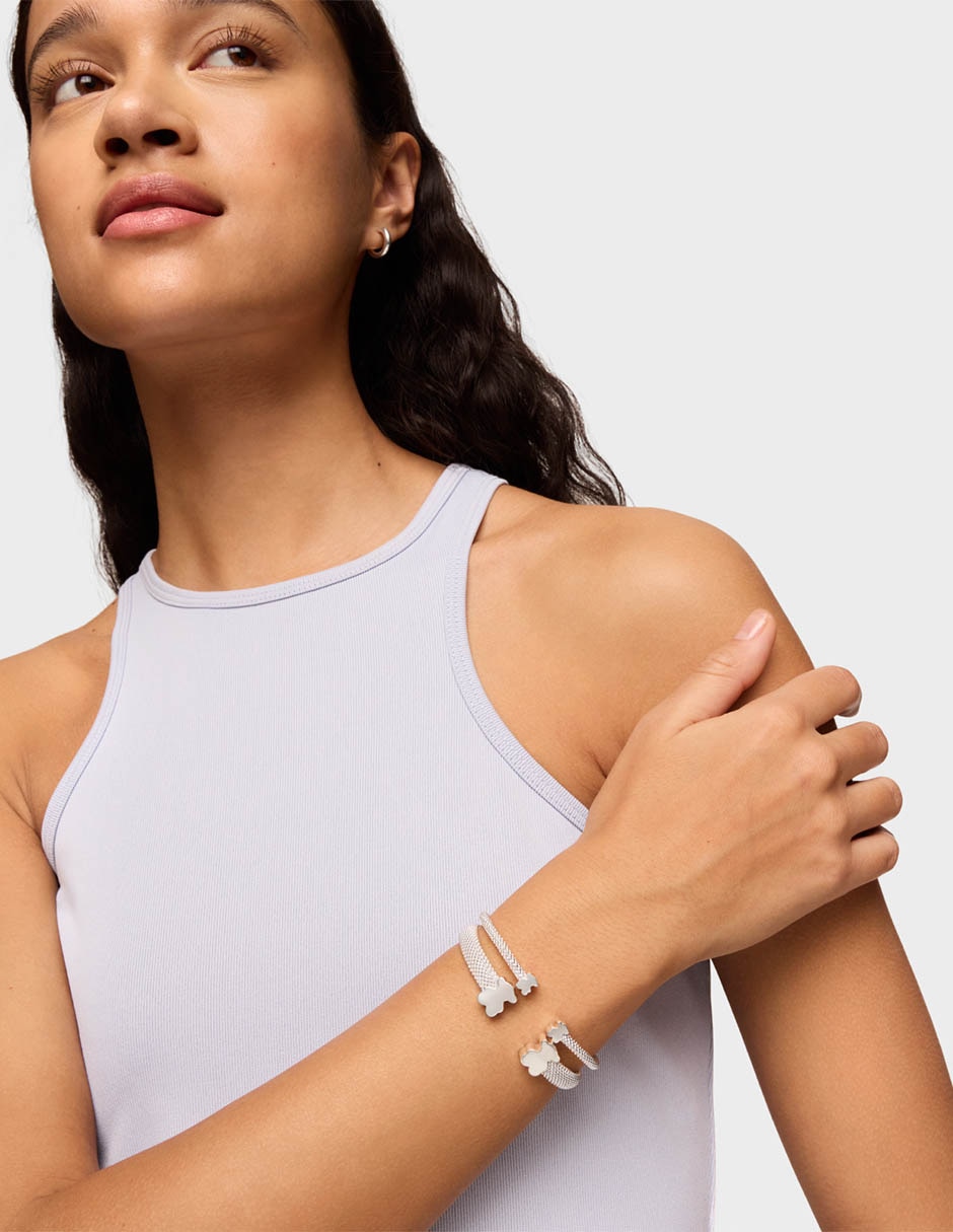 Pulsera de plata P 925 Icon Mesh con acabado brillante
