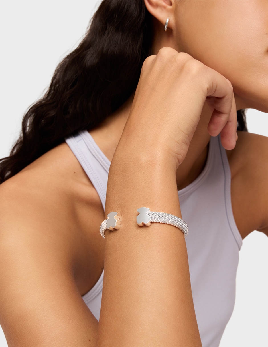 Pulsera de plata P 925 Icon Mesh con acabado brillante 6
