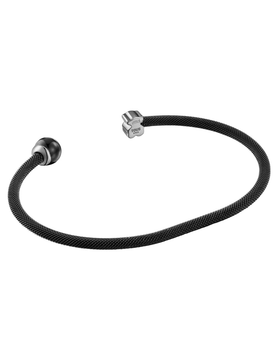 Pulsera con ojo de halcón Icon Mesh acabado brillante 3