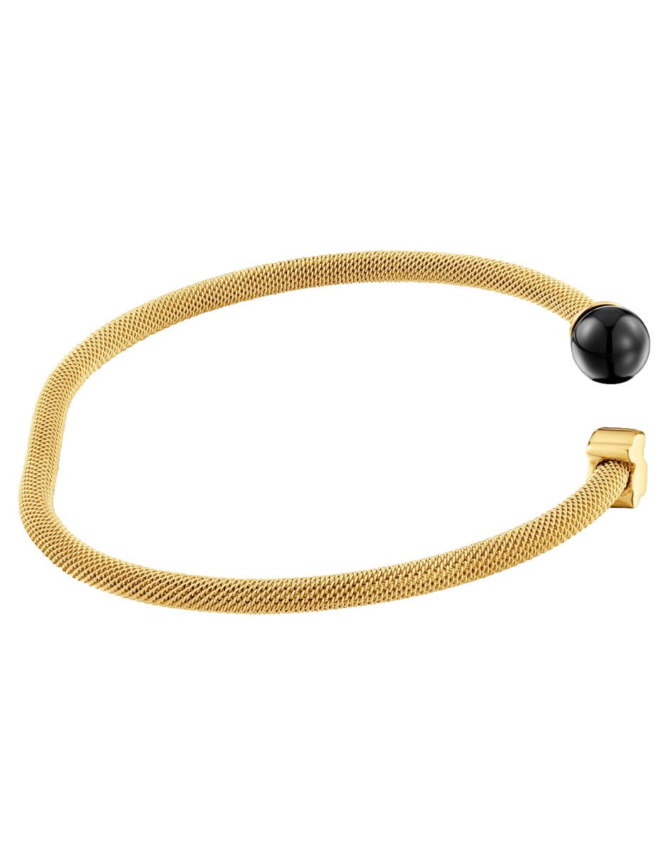 Pulsera con ónix Icon Mesh acabado brillante 2