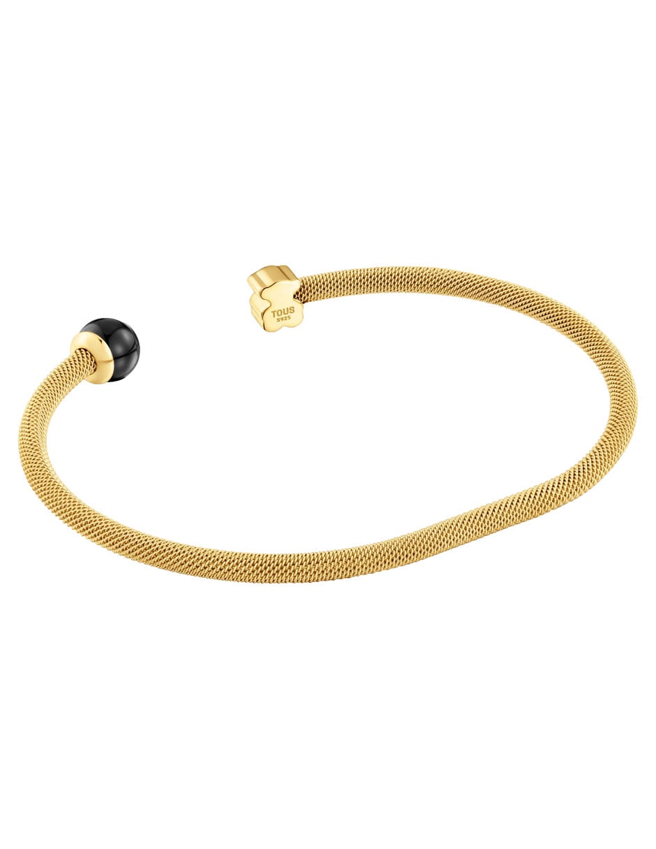 Pulsera con ónix Icon Mesh acabado brillante 3